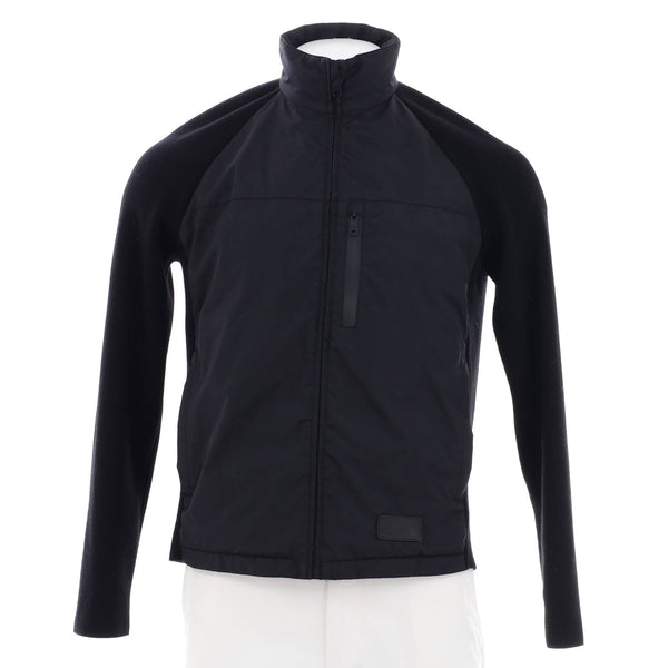 Prada Men's Switching Zip Up Puffer Jacket Polyamide with