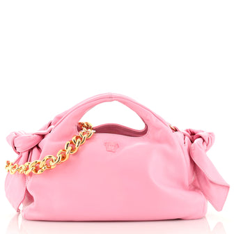 Versace Medusa Head Chain Tote Leather