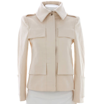 Gucci Women's Four Flap Pocket Jacket Wool Blend