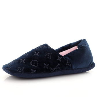 Louis Vuitton Women's Dreamy Slippers Monogram Embroidered Velvet