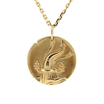 Van Cleef & Arpels Zodiac Pendant Necklace 18K Yellow Gold