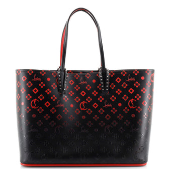 Christian Louboutin Cabata East West Tote Degrade Monogram Printed Leather Large