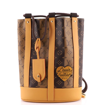 Louis Vuitton Nigo Randonnee Backpack Limited Edition Stripes Monogram Canvas