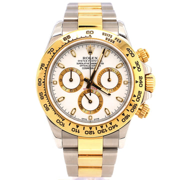 Rolex Oyster Perpetual Cosmograph Daytona Automatic Watch Stainless Steel and Yellow Gold 40