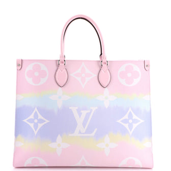 Louis Vuitton Limited Edition OnTheGo Tote Escale Monogram GM Pink