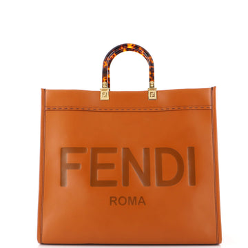 Fendi Sunshine Shopper Tote Leather Large
