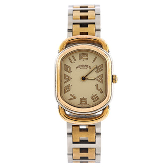 Hermes Rallye Quartz Watch Stainless Steel and Plated Metal 20