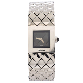 Chanel Matelasse Quartz Watch Stainless Steel 19