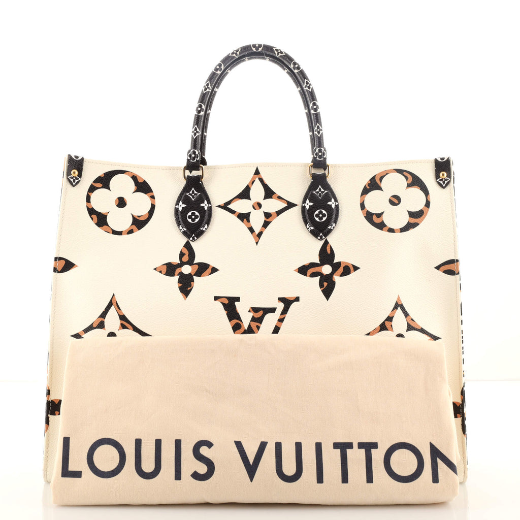 Louis Vuitton OnTheGo Tote Limited Edition Jungle Monogram Giant GM Brown  19901618