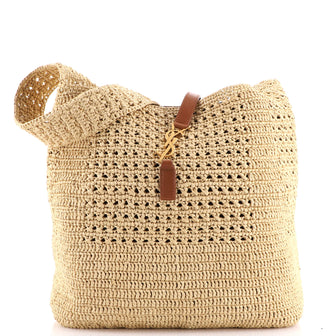 Saint Laurent Classic Hobo Crochet Raffia
