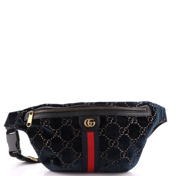 Gucci Ophidia Zip Belt Bag GG Velvet
