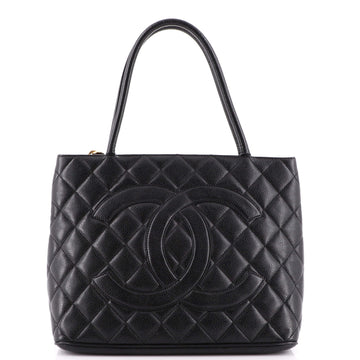 Chanel Medallion Tote Quilted Caviar