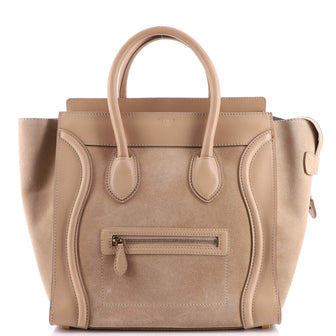 Celine Bicolor Luggage Bag Leather Mini
