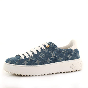 Louis Vuitton Women's Time Out Sneakers Monogram Denim