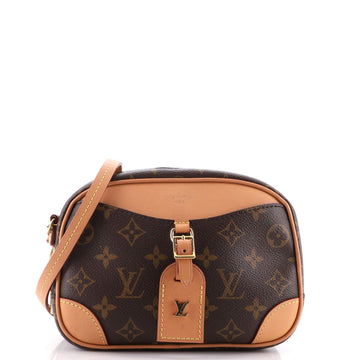 Louis Vuitton Deauville Handbag Monogram Canvas Mini