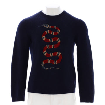 Gucci Men's Kingsnake Crewneck Sweater Wool