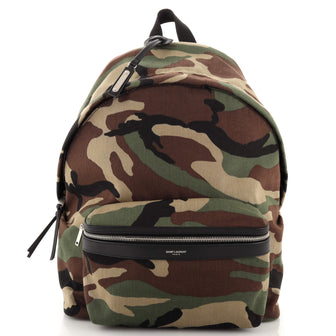 Saint Laurent City Backpack Canvas Medium