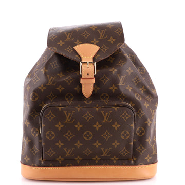 Louis Vuitton Vintage Montsouris Backpack Monogram Canvas GM