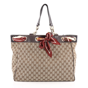 Gucci Positano Tote GG Canvas Large Brown 1990801
