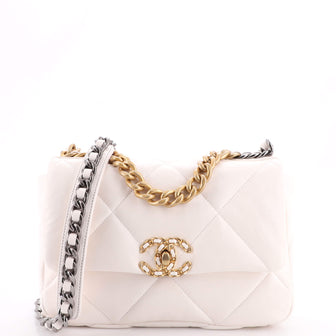 Chanel 19 Flap Bag Quilted Leather Medium