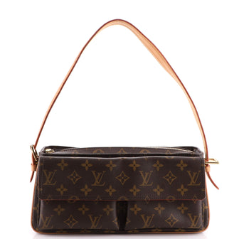 Louis Vuitton Viva Cite Handbag Monogram Canvas MM