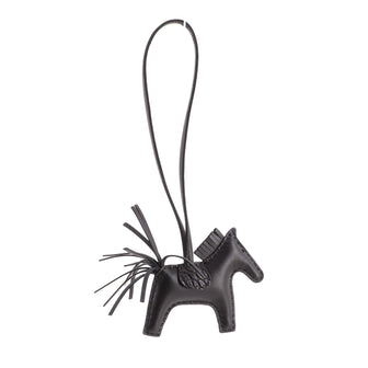 Hermes So Black GriGri Rodeo Touch Bag Charm Leather with Alligator PM