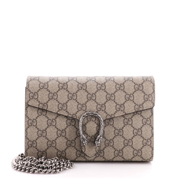 Gucci Dionysus Chain Wallet GG Coated Canvas Small