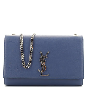 Saint Laurent Classic Monogram Crossbody Bag Grainy Leather Medium