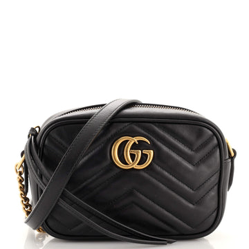 Gucci GG Marmont Shoulder Bag Matelasse Leather Mini