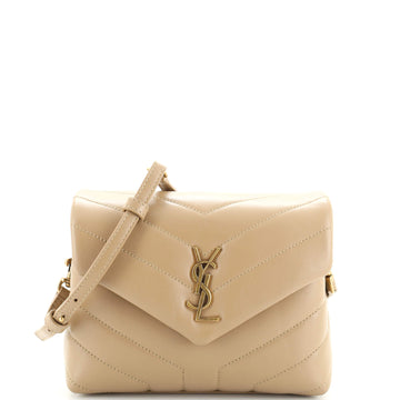 Saint Laurent LouLou Shoulder Bag Matelasse Chevron Leather Toy
