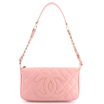 Chanel Timeless CC Chain Shoulder Bag Quilted Caviar Small