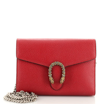 Gucci Dionysus Chain Wallet Leather with Embellished Detail Small