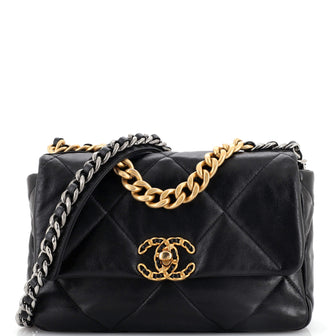 Chanel 19 Flap Bag Quilted Leather Medium