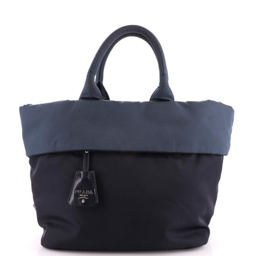 Prada Convertible Double Tote Tessuto Small