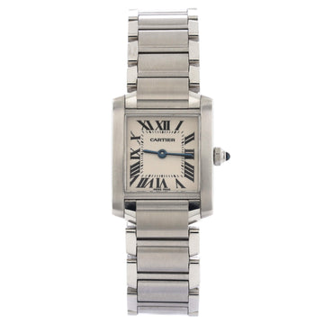 Cartier Tank Francaise Quartz Watch Stainless Steel 20