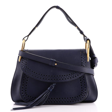 Chloe Hudson Double Carry Bag Perforated Leather Medium