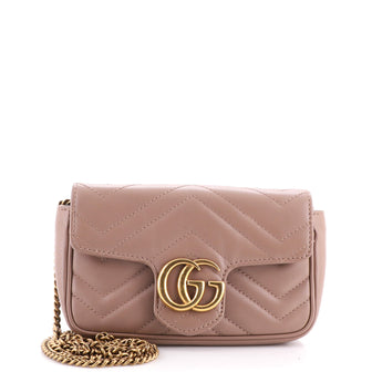 Gucci GG Marmont Flap Bag Matelasse Leather Super Mini