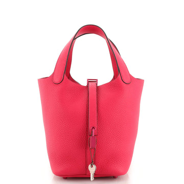 Hermes Monochrome Picotin Lock Bag Clemence PM