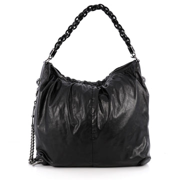 Gucci Galaxy Convertible Hobo Leather Large Black 1993501