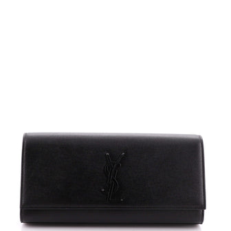 Saint Laurent Classic Monogram Clutch Leather Long