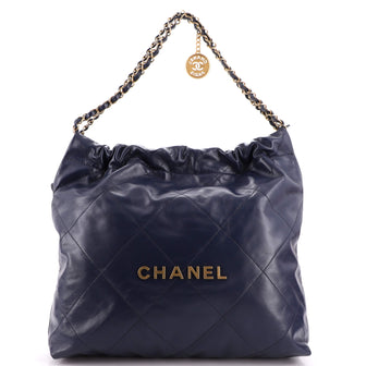Chanel 22 Chain Hobo Quilted Calfskin Medium