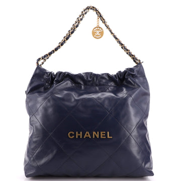 Chanel 22 Chain Hobo Quilted Calfskin Medium