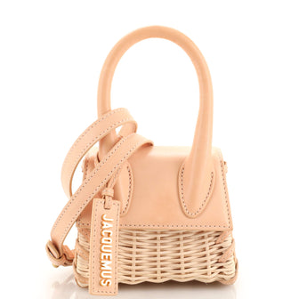 Jacquemus Le Chiquito Osier Bag Raffia and Leather Mini
