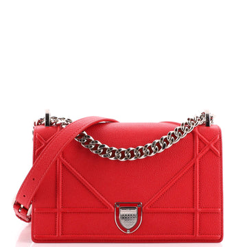 Christian Dior Diorama Flap Bag Grained Calfskin Small