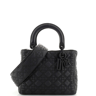 Christian Dior Ultra Matte Lady Dior Bag Cannage Studded Lambskin Medium