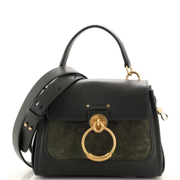 Chloe Tess Day Satchel Leather and Suede Mini