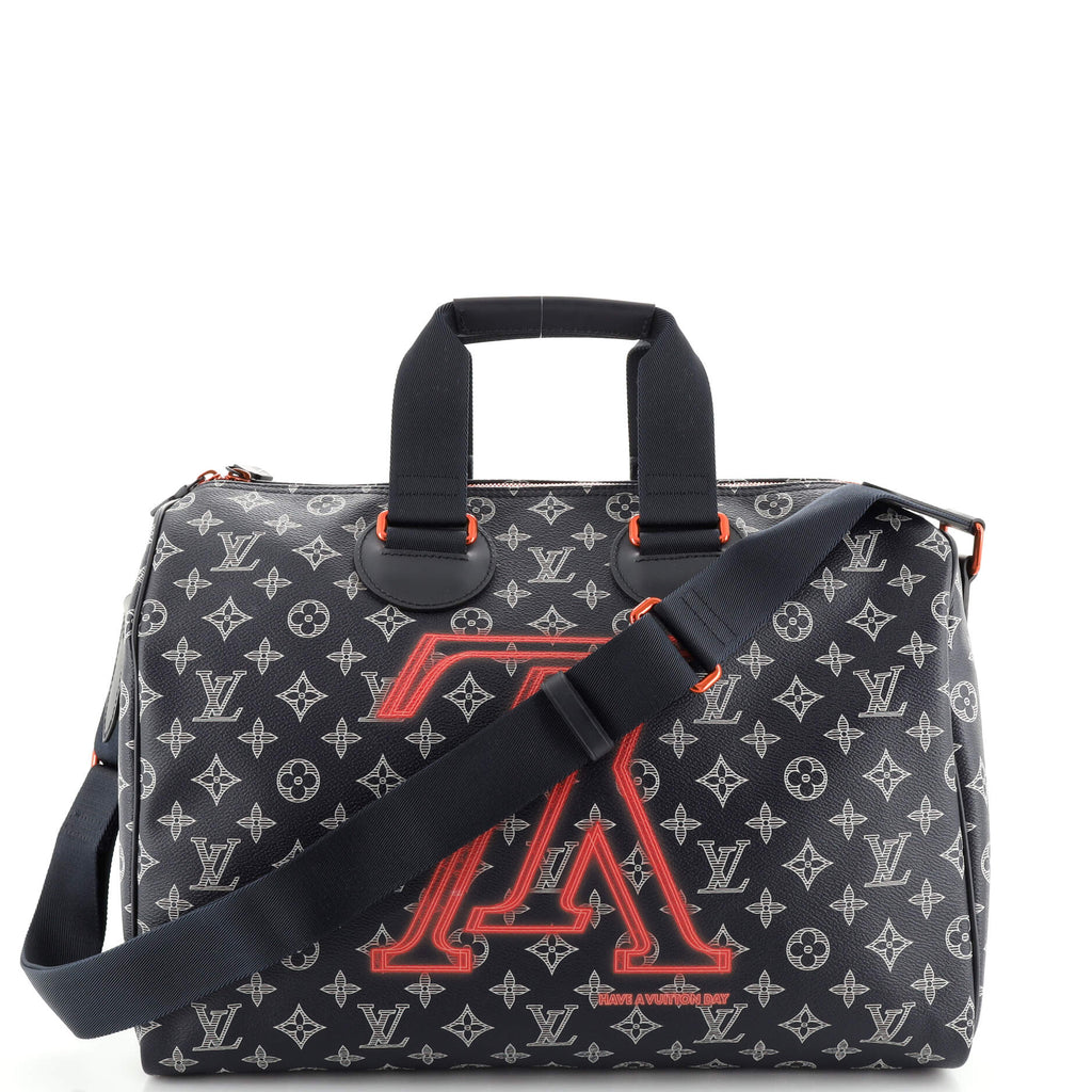 Louis Vuitton Speedy Bandouliere Bag Limited Edition Upside Down