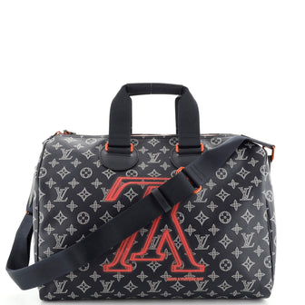 Louis Vuitton Speedy Bandouliere Bag Limited Edition Upside Down Monogram Ink 40