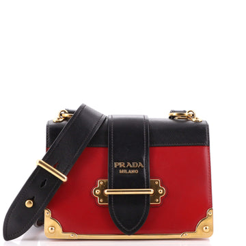 Prada Cahier Crossbody Bag City Calf and Saffiano Small