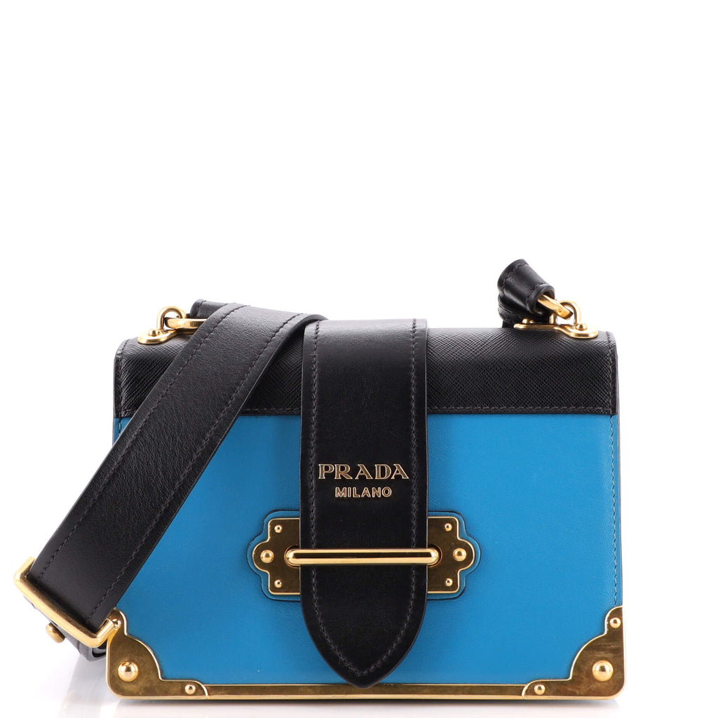 Prada Cahier Crossbody Bag City Calf and Saffiano Leather Small is